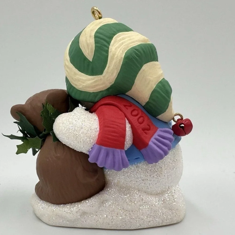 Vintage Hallmark Snow Buddies Ornament Christmas Bear 2002 5th Keepsake QX8003‎